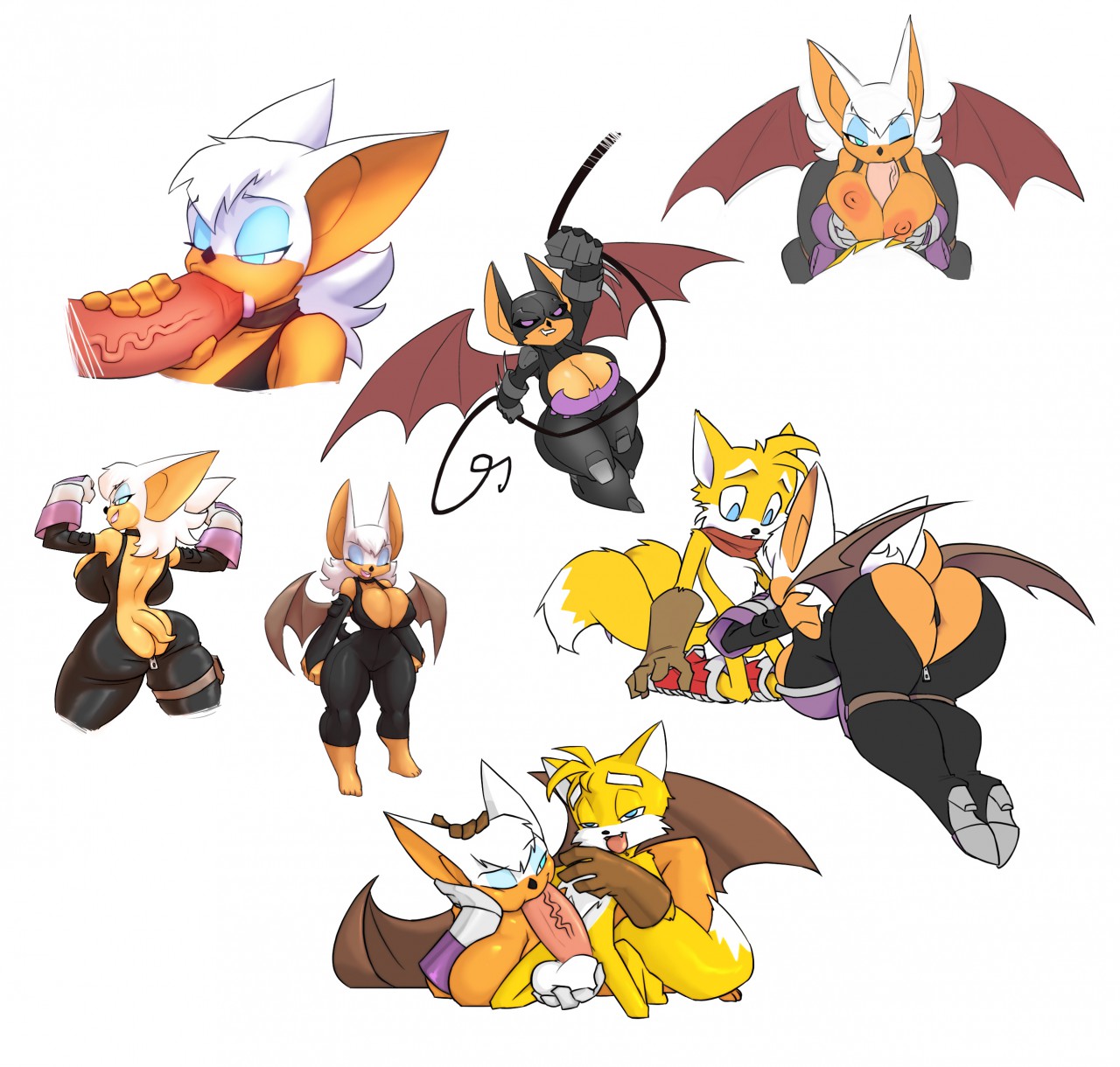 Rule34 – If it exists, there is porn of it / bigdad, darnact, batman, rouge the bat, tails / 441995