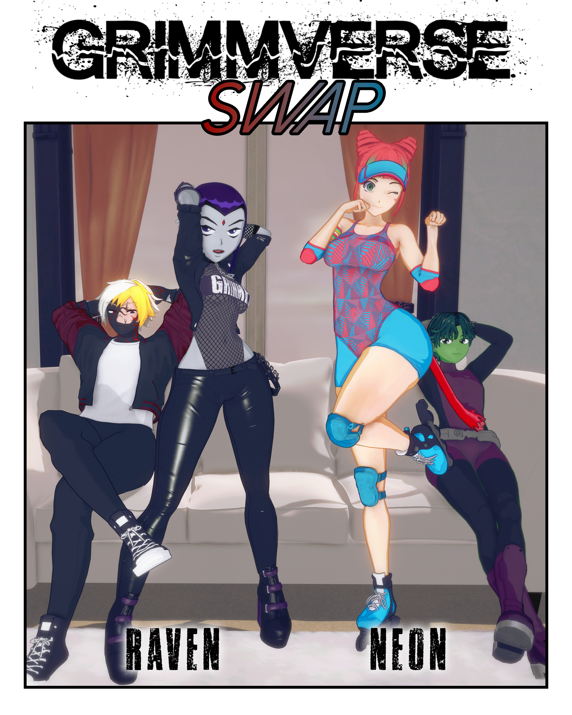 Rule34 – If it exists, there is porn of it / beast boy, garfield logan, jaune arc, neon katt, rachel roth, raven (dc) / 8906138