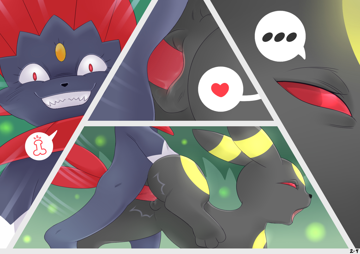 Rule34 – If it exists, there is porn of it / tderek99, eeveelution, freeze, umbreon, weavile / 442380