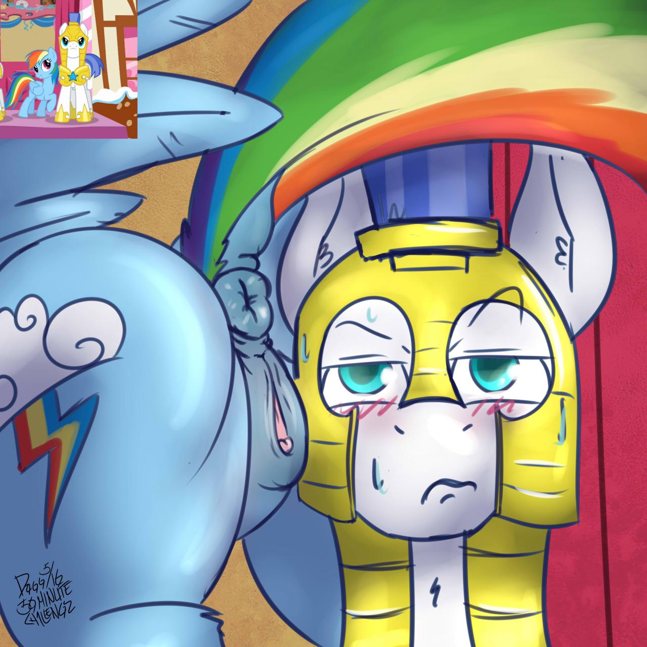 Rule34 – If it exists, there is porn of it / rainbow dash (mlp), royal guard (mlp) / 442629