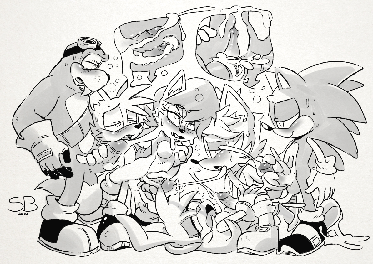 Rule34 – If it exists, there is porn of it / skinbark, bunnie rabbot, rotor the walrus, sally acorn, sonic the hedgehog, tails / 444164