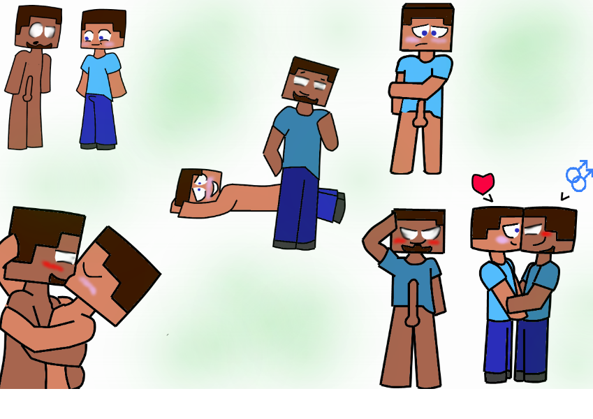 Rule34 – If it exists, there is porn of it / herobrine, steve (minecraft) / 444304