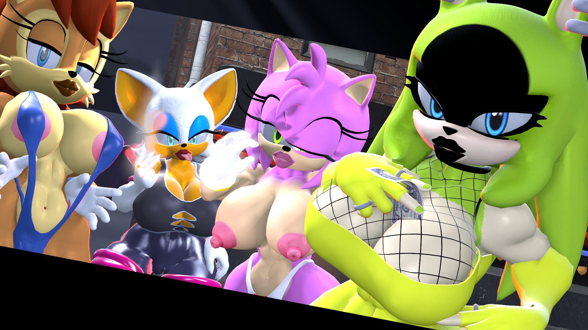 Rule34 – If it exists, there is porn of it / amy rose, rouge the bat, sally acorn / 8934492