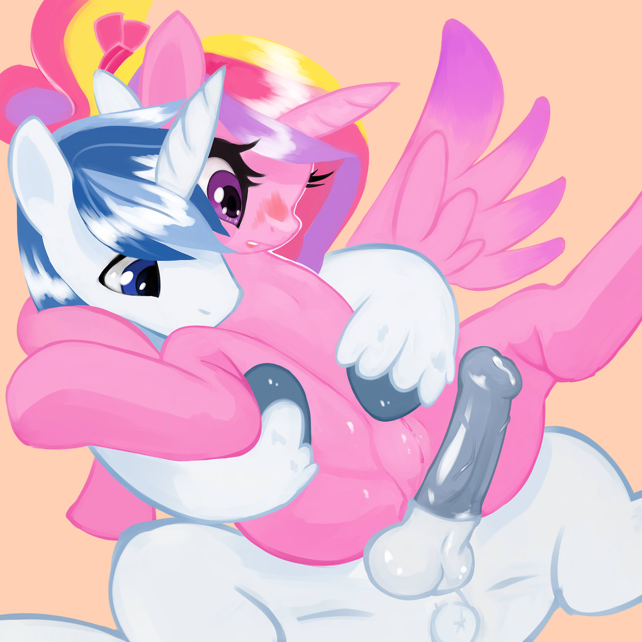 Rule34 – If it exists, there is porn of it / ponylicking, princess cadance (mlp), shining armor (mlp) / 444978