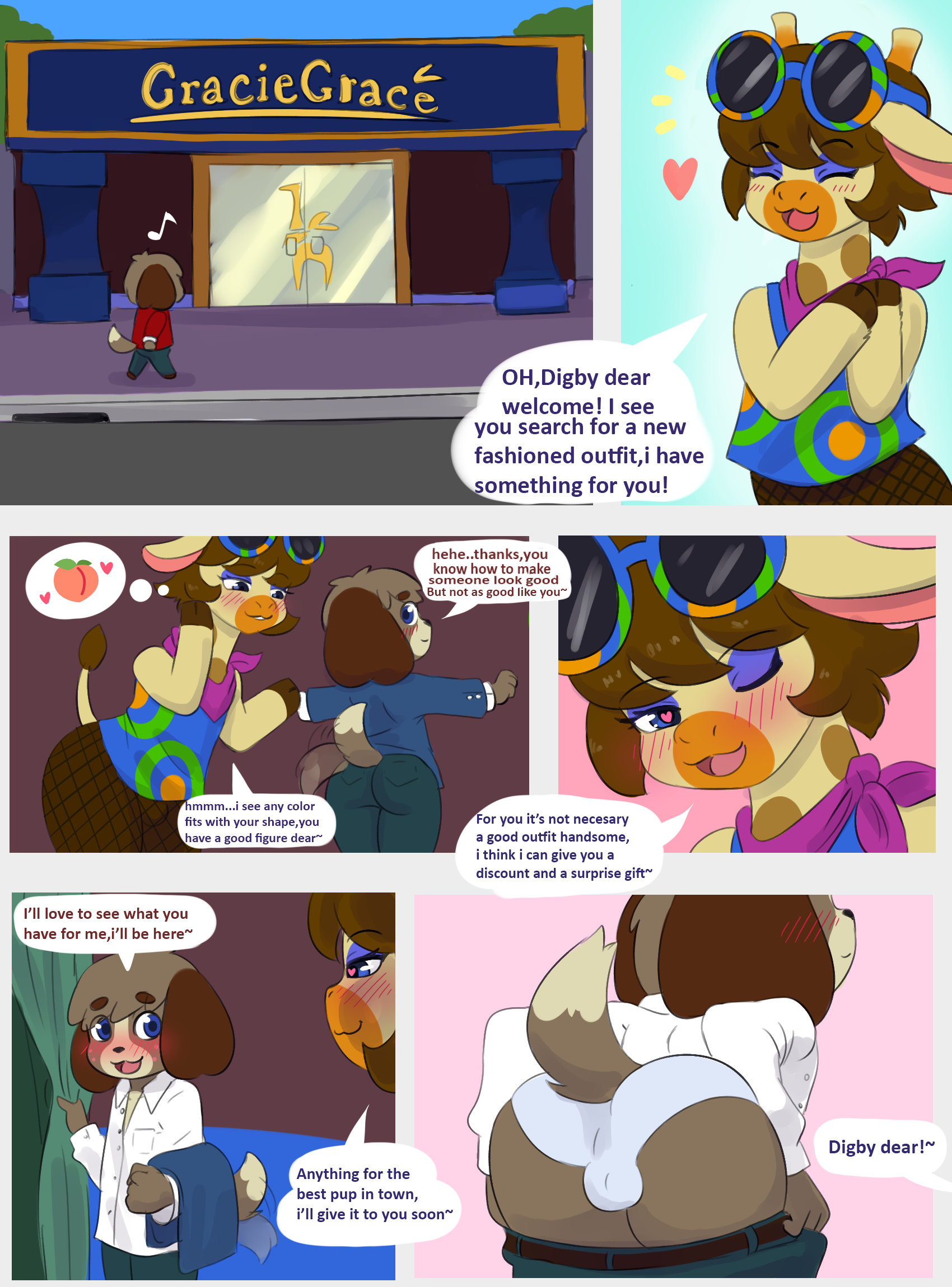 Rule34 – If it exists, there is porn of it / mr-shin, digby (animal crossing), gracie (animal crossing) / 8947206