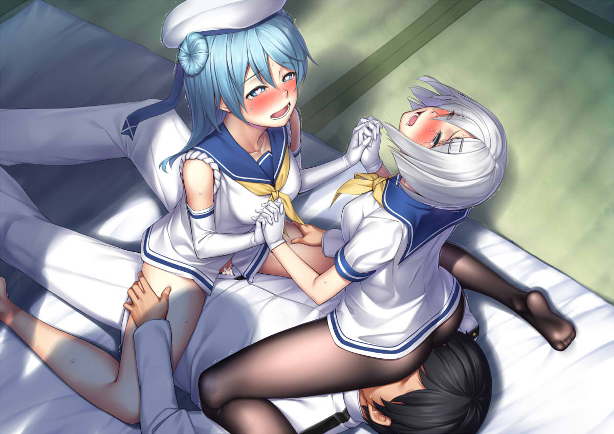 Rule34 – If it exists, there is porn of it / h kasei, admiral (kantai collection), hamakaze (kantai collection), urakaze (kantai collection) / 446031