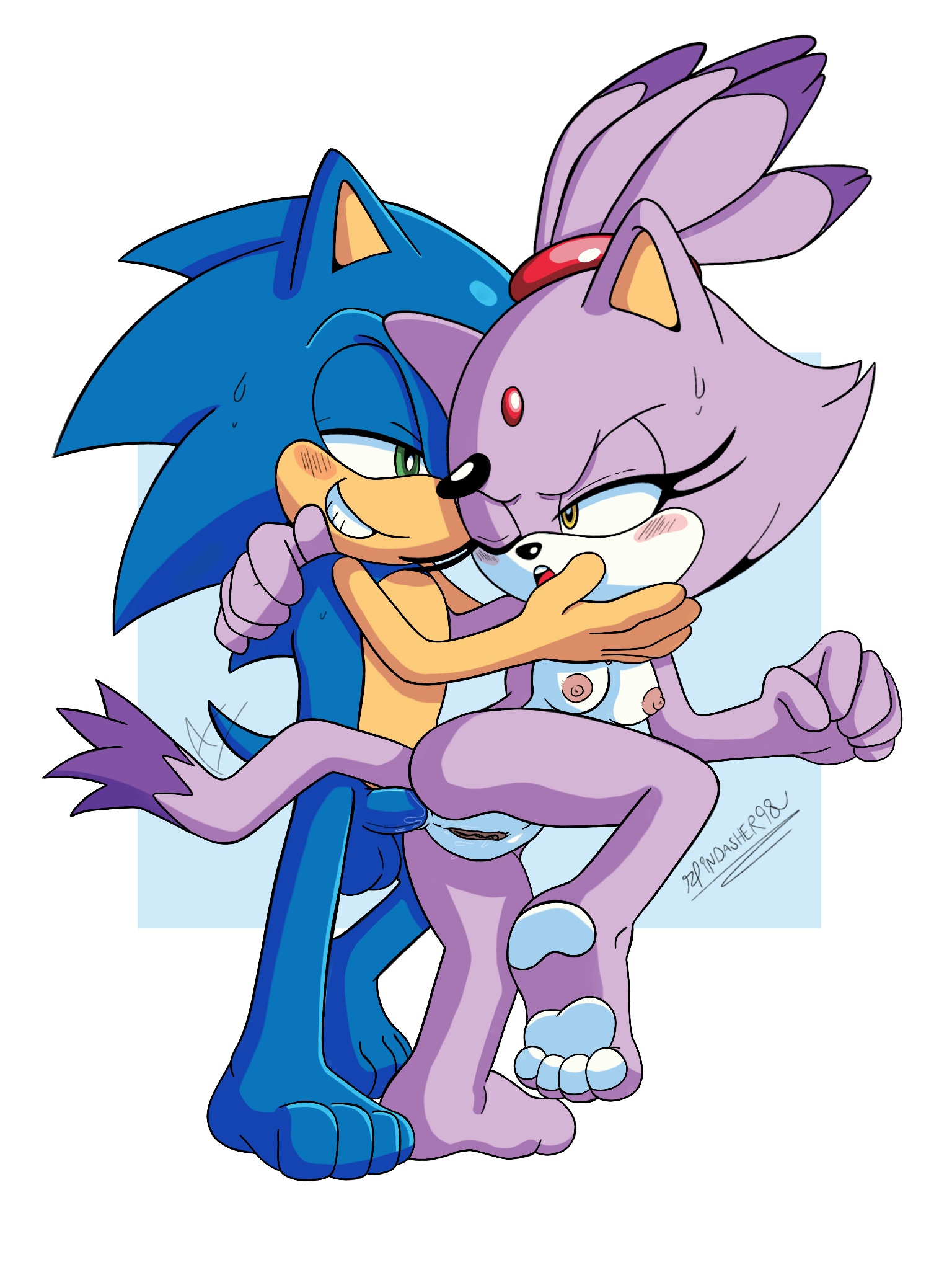 Rule34 – If it exists, there is porn of it / blaze the cat, sonic the hedgehog / 8959584