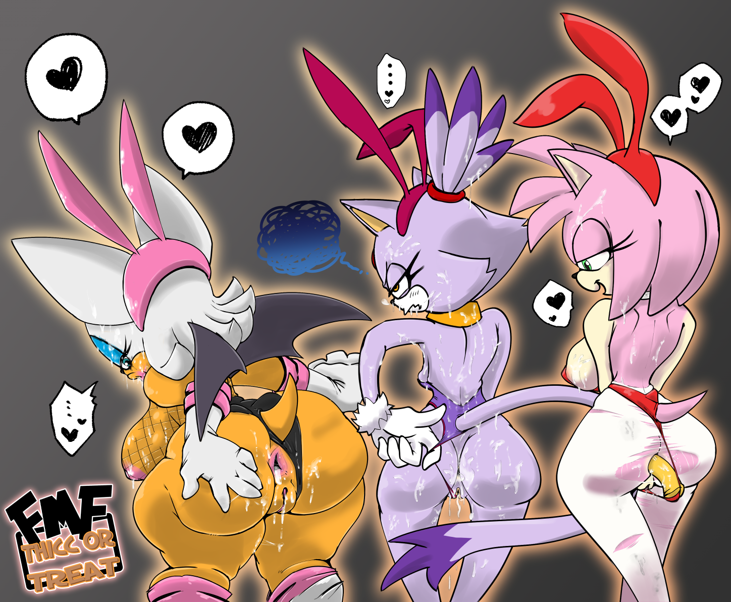 Rule34 – If it exists, there is porn of it / fapmasterflex, amy rose, blaze the cat, rouge the bat / 8971966