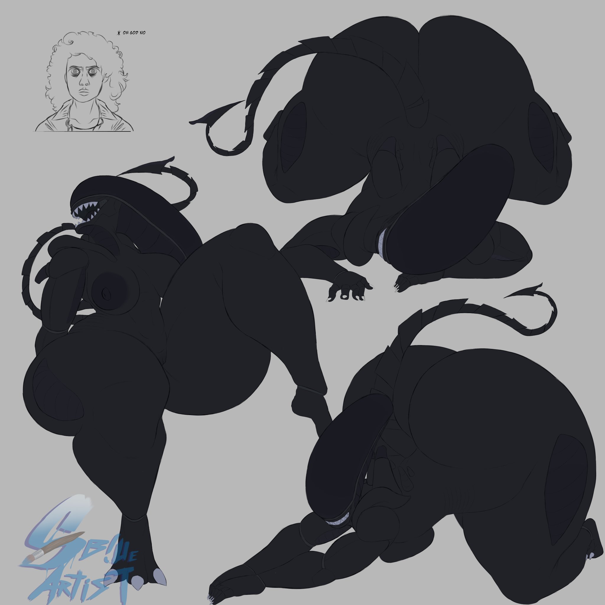 Rule34 – If it exists, there is porn of it / ellen ripley, xenomorph / 8979421