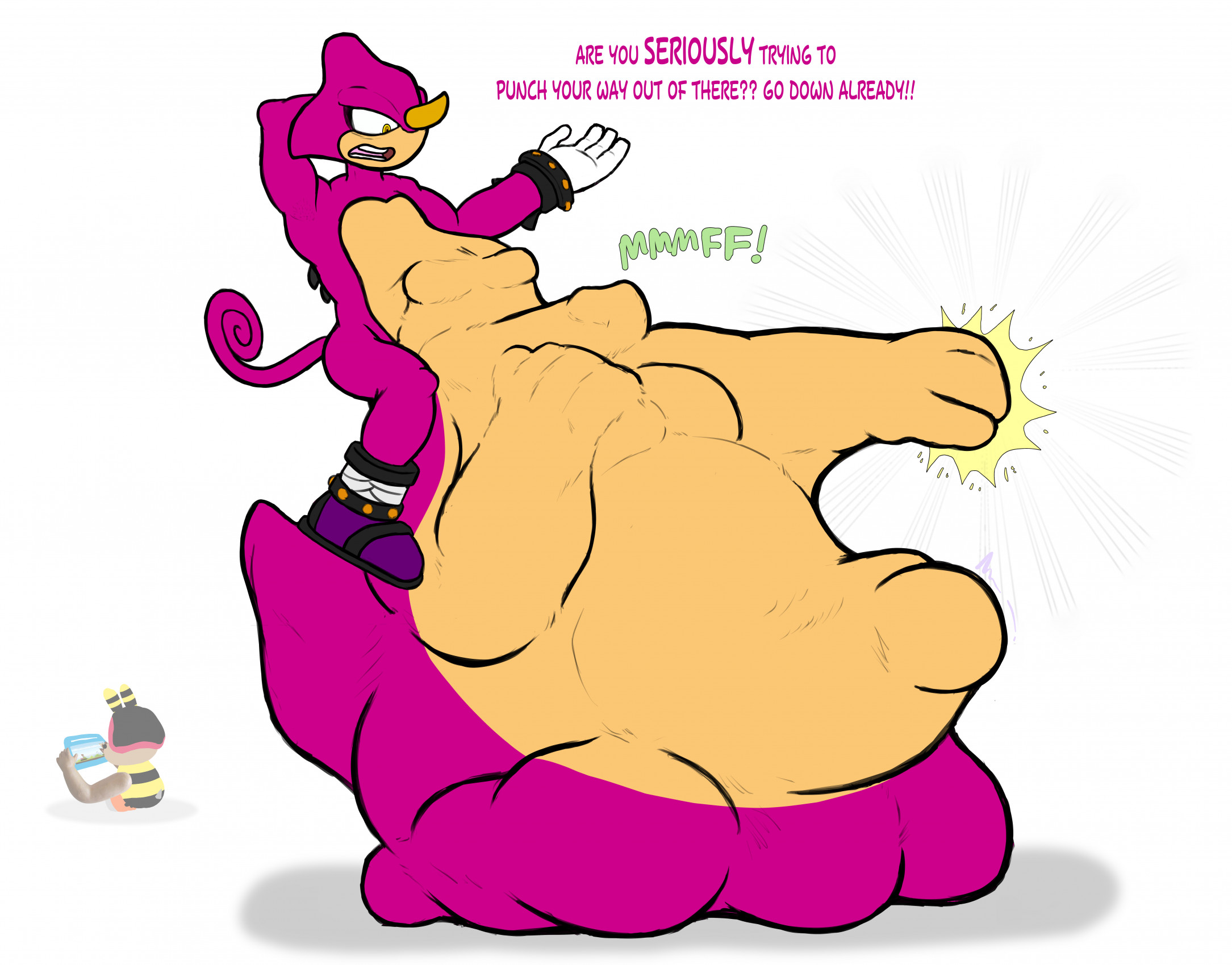 Rule34 – If it exists, there is porn of it / charmy bee, espio the chameleon, red (angry birds), vector the crocodile / 8980761