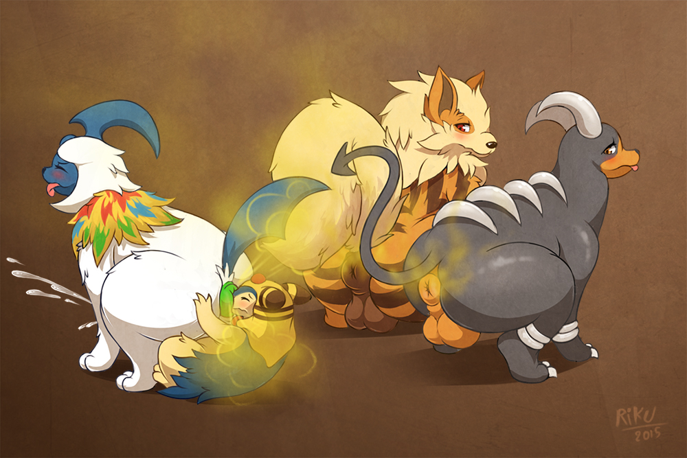 Rule34 – If it exists, there is porn of it / rikuaoshi, absol, arcanine, houndoom, typhlosion / 448135