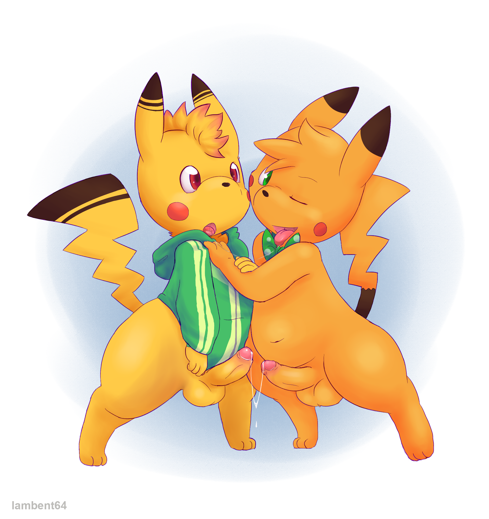 Rule34 – If it exists, there is porn of it / lambent, original character, pikachu / 448698