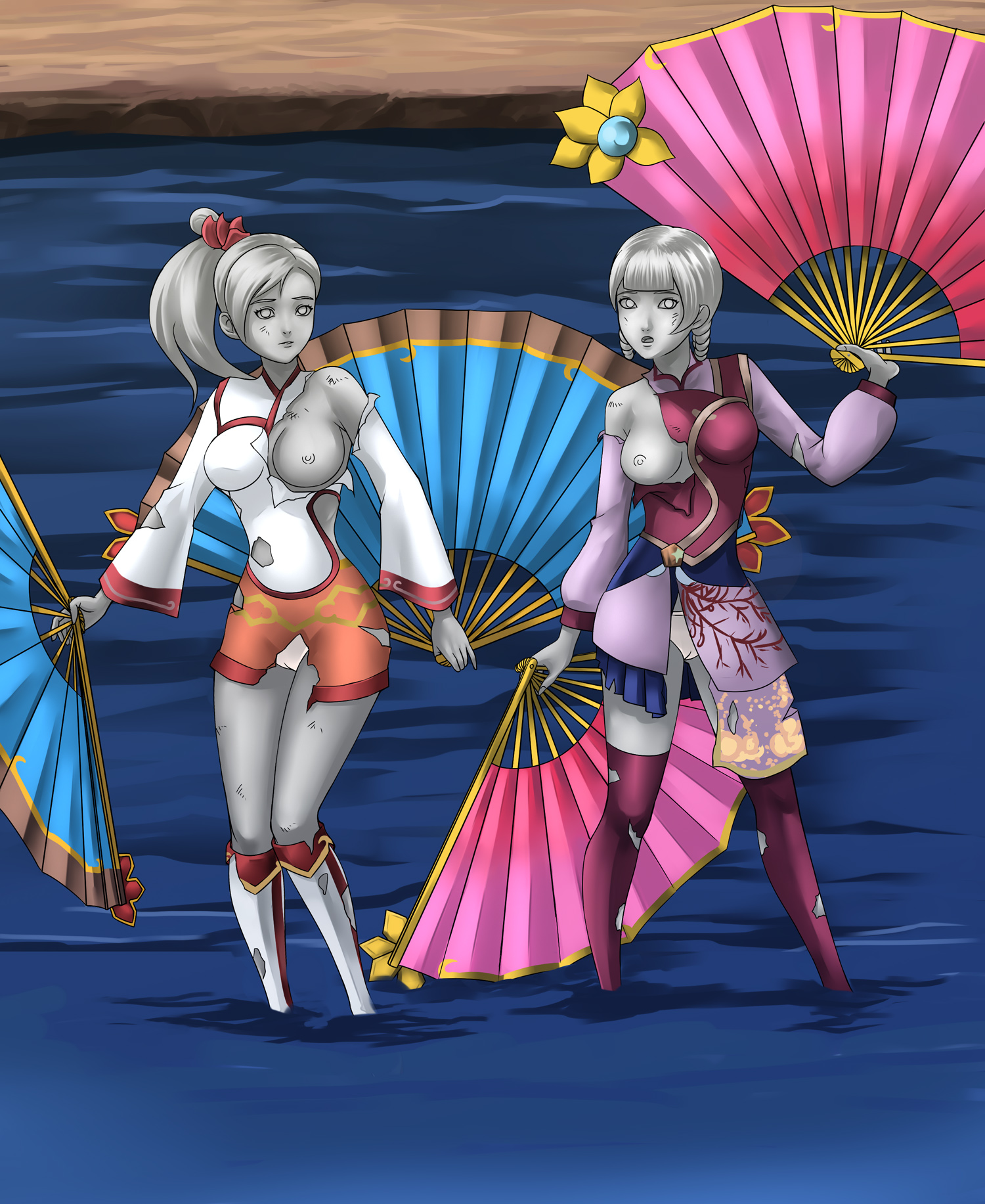 Rule34 – If it exists, there is porn of it / dhe-mhe, da qiao, xiao qiao / 448979