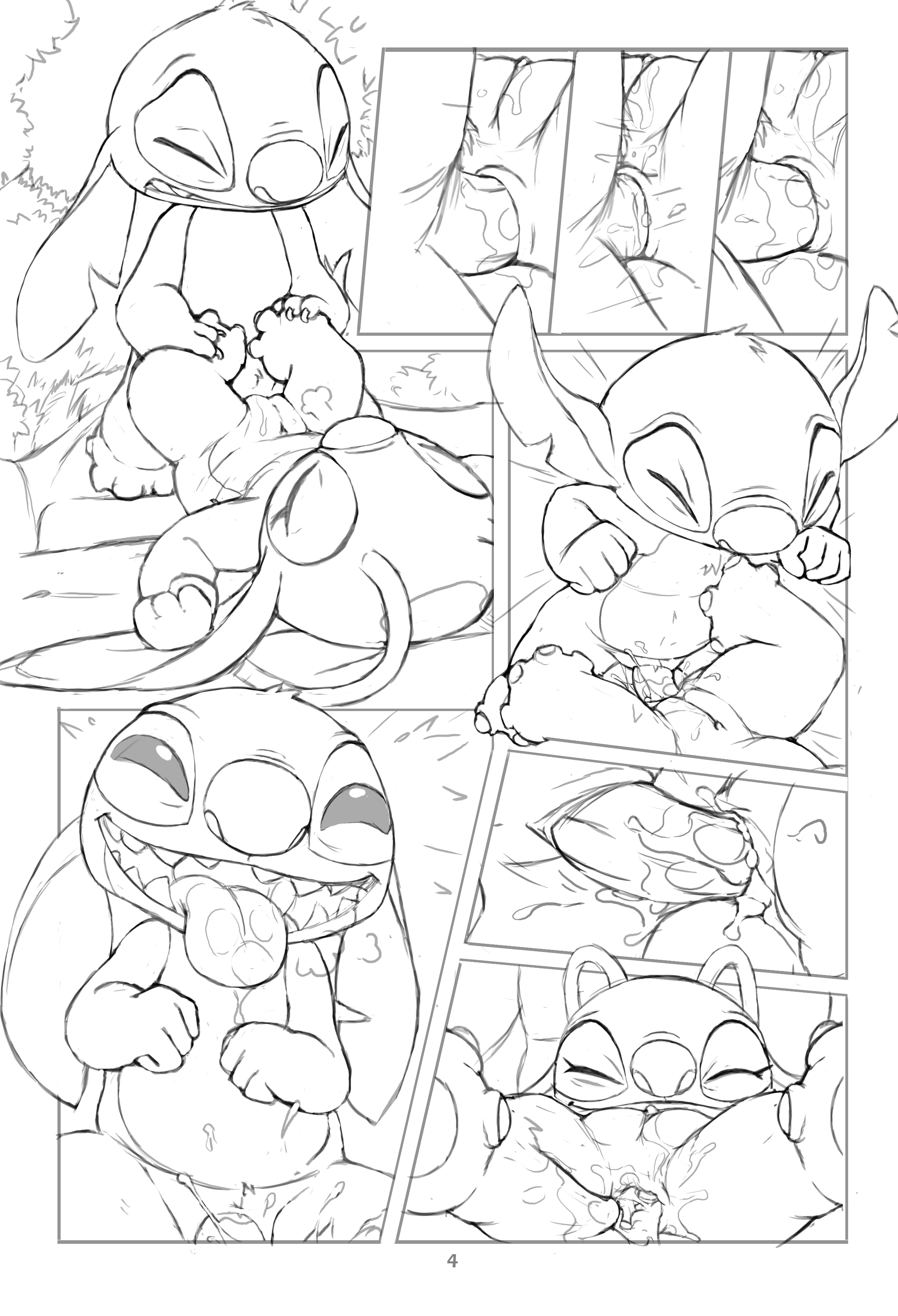 Rule34 – If it exists, there is porn of it / tricksta, angel (lilo and stitch), experiment (species), stitch / 449723