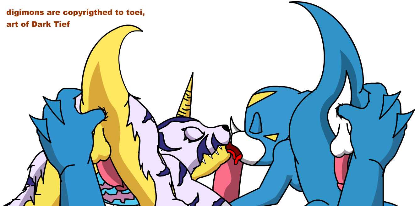 Rule34 – If it exists, there is porn of it / exveemon, gabumon, veemon / 449832