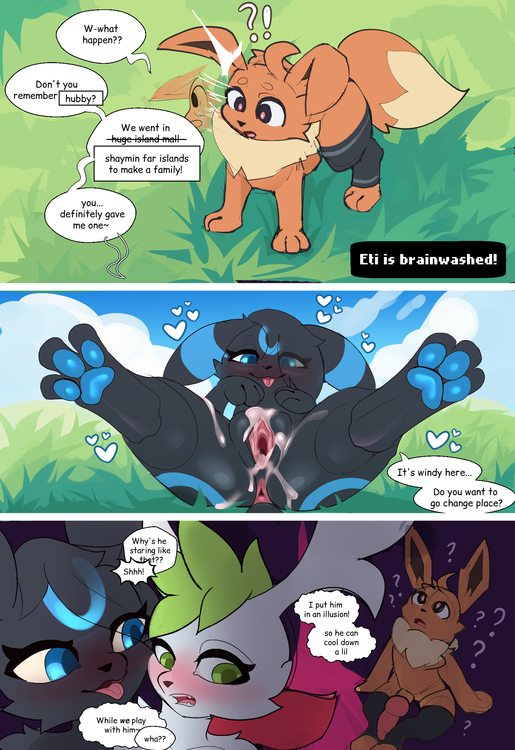 Rule34 – If it exists, there is porn of it / eevee, eeveelution, legendary pokemon, pokemon (species), shaymin, shiny pokemon, umbreon / 9010336