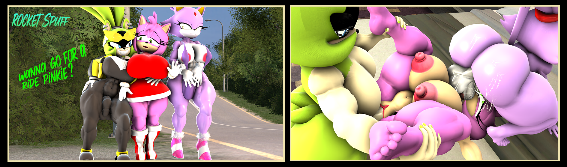 Rule34 – If it exists, there is porn of it / amy rose, blaze the cat / 9012354