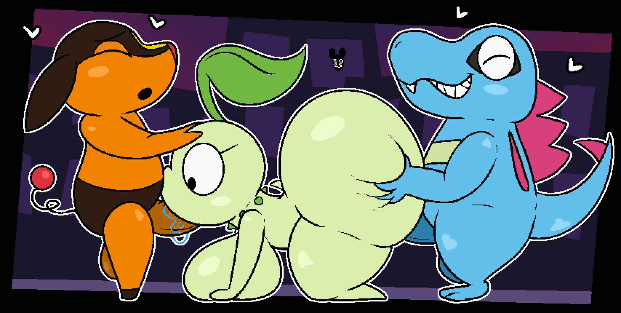 Rule34 – If it exists, there is porn of it / chikorita, pokemon (species), tepig, totodile / 9013673