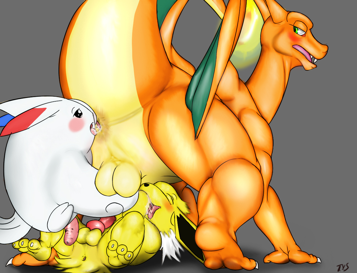 Rule34 – If it exists, there is porn of it / seyrmo, charizard, eeveelution, jolteon, togekiss / 450928