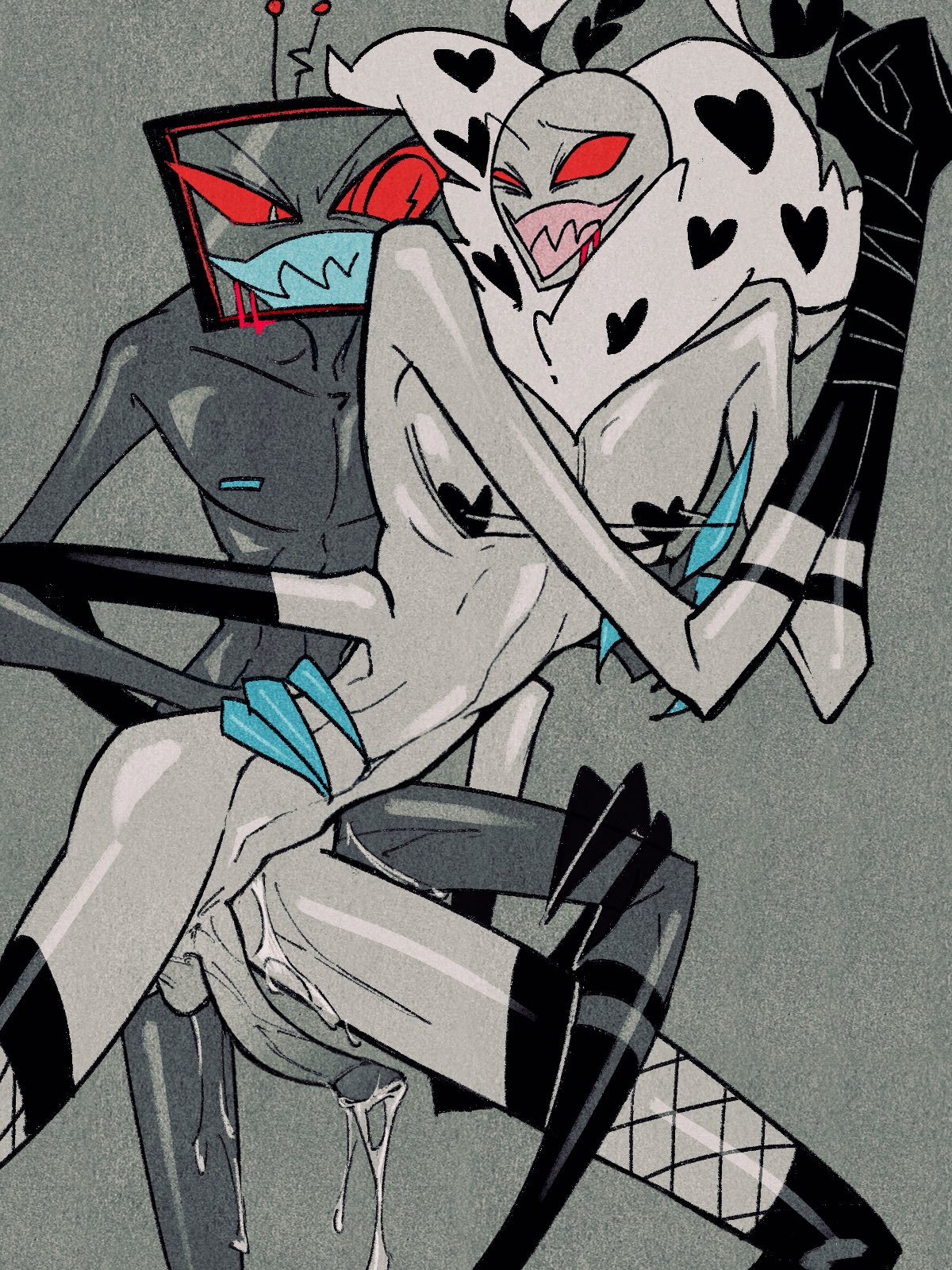 Rule34 – If it exists, there is porn of it / valentino (hazbin hotel), vox (hazbin hotel) / 9025087