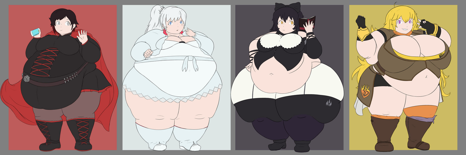 Rule34 – If it exists, there is porn of it / blake belladonna, ruby rose, weiss schnee, yang xiao long / 9041309