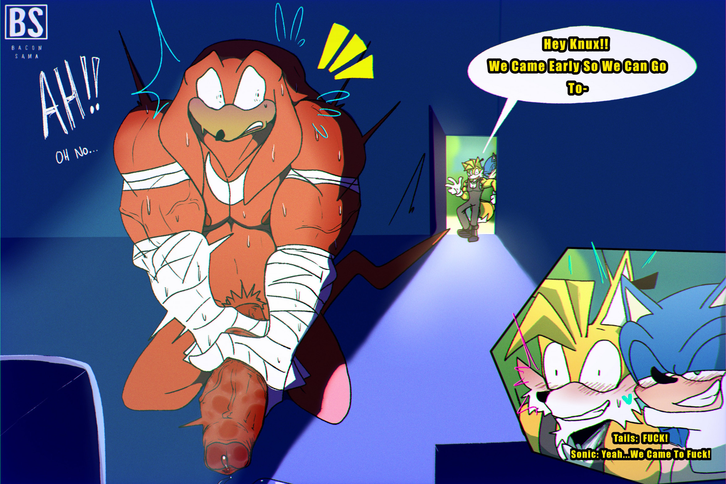 Rule34 – If it exists, there is porn of it / knuckles the echidna, sonic the hedgehog, tails / 9046442