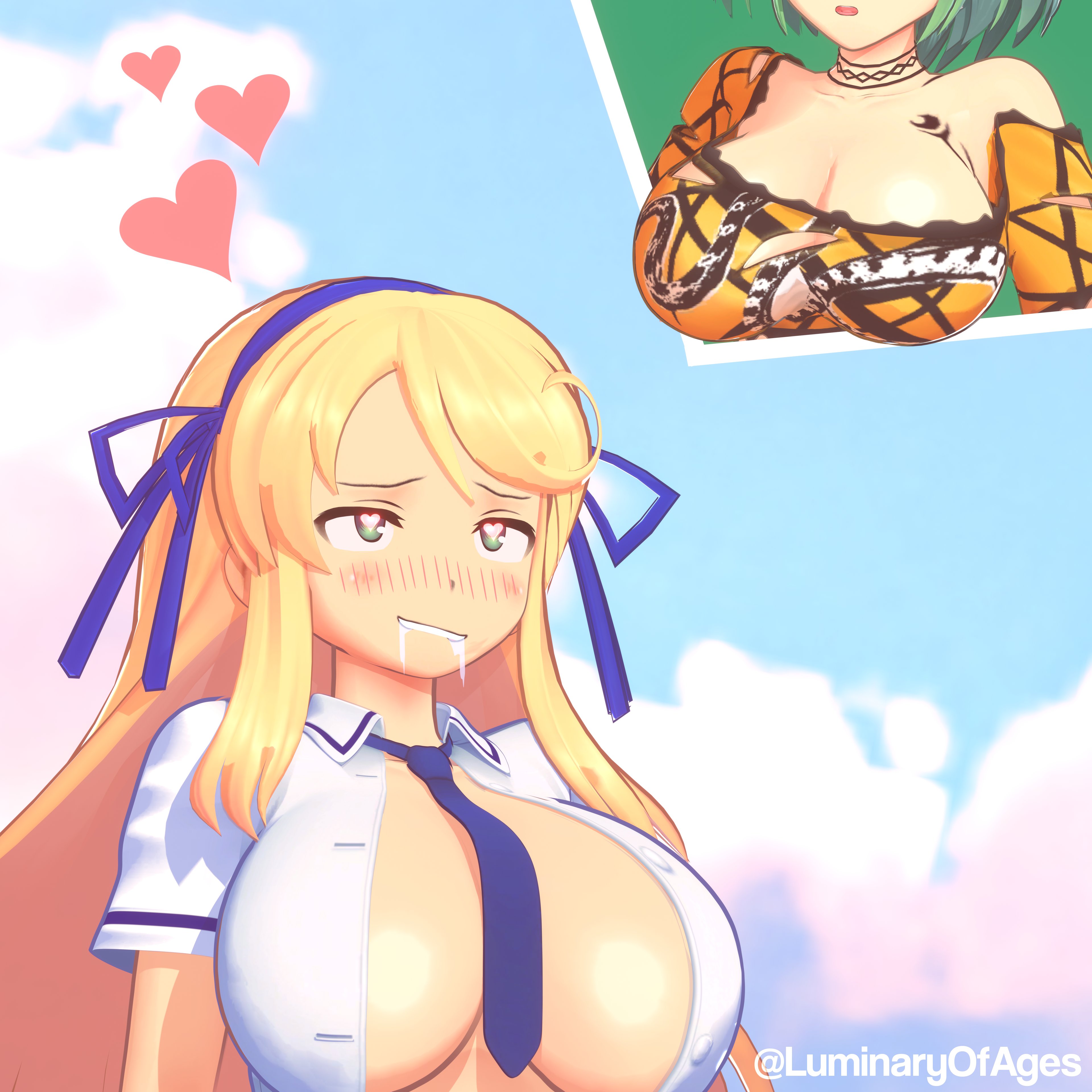 Rule34 – If it exists, there is porn of it / hikage (senran kagura), katsuragi (senran kagura) / 9051095