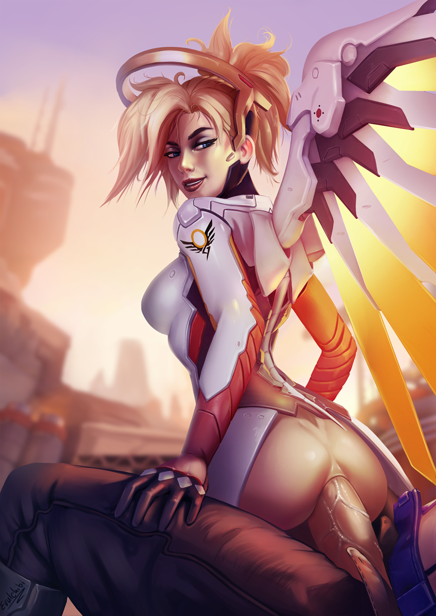 Rule34 – If it exists, there is porn of it / evulchibi, mercy, soldier 76 / 453919