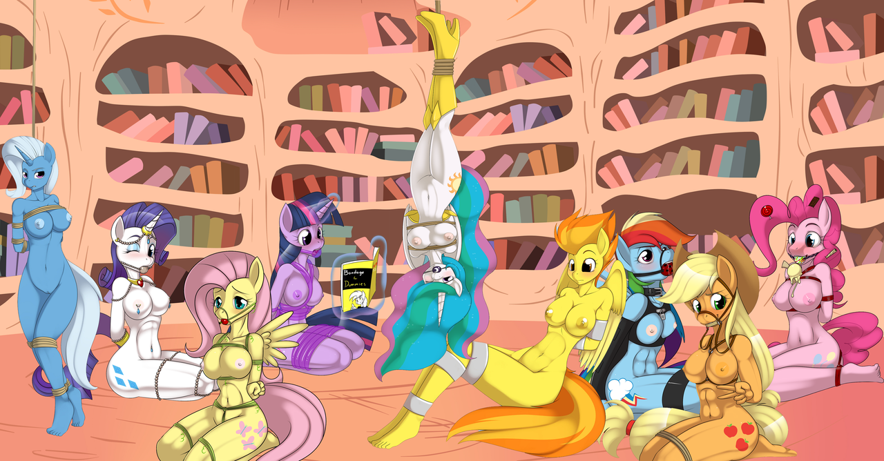 Rule34 – If it exists, there is porn of it / kloudmutt, applejack (mlp), fluttershy (mlp), mane six (mlp), pinkie pie (mlp), princess celestia, rainbow dash (mlp), rarity (mlp), spitfire, trixie lulamoon, twilight sparkle (mlp) / 454028