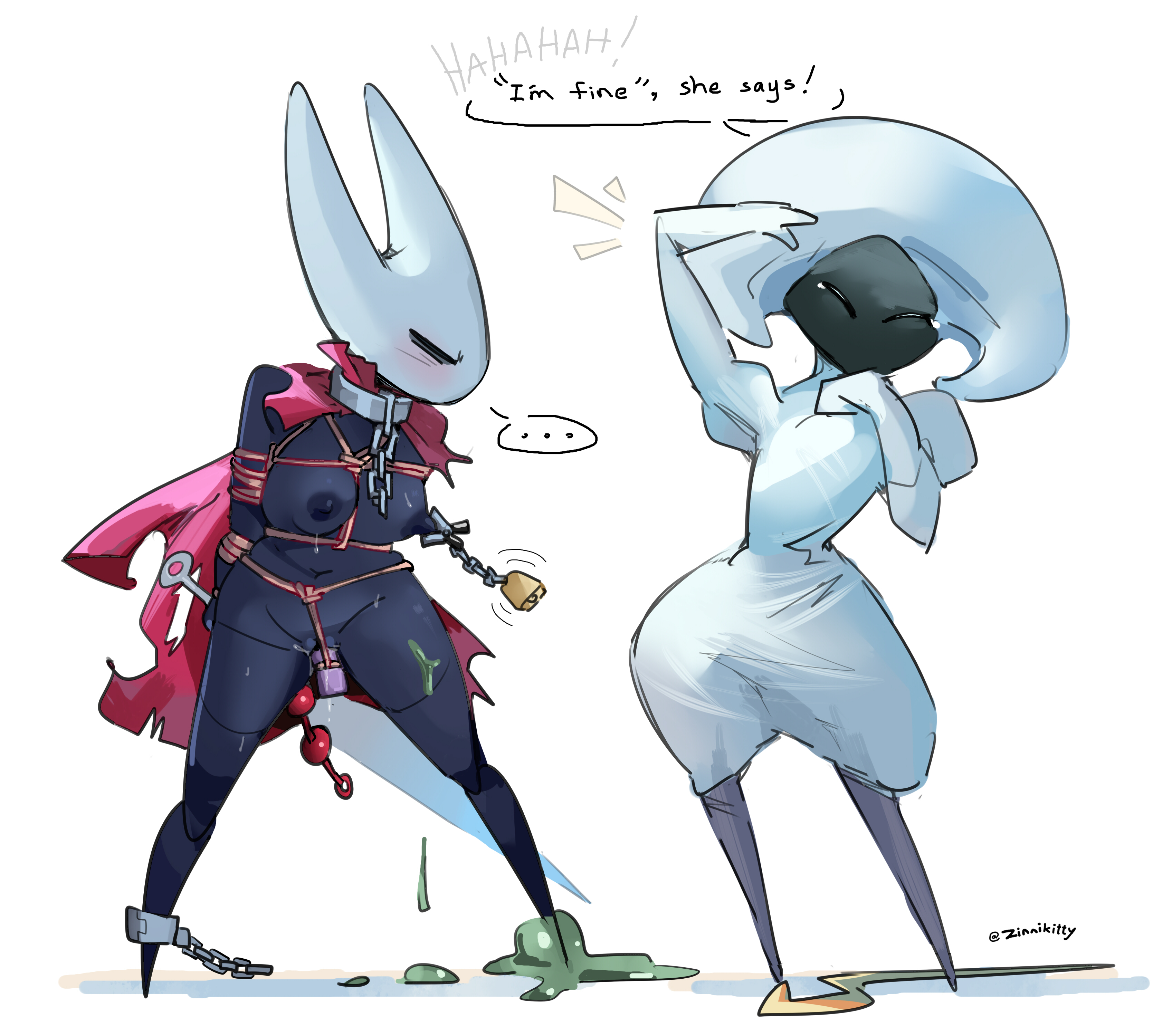Rule34 – If it exists, there is porn of it / zinnick, hornet (hollow knight), lace (hollow knight) / 9067555
