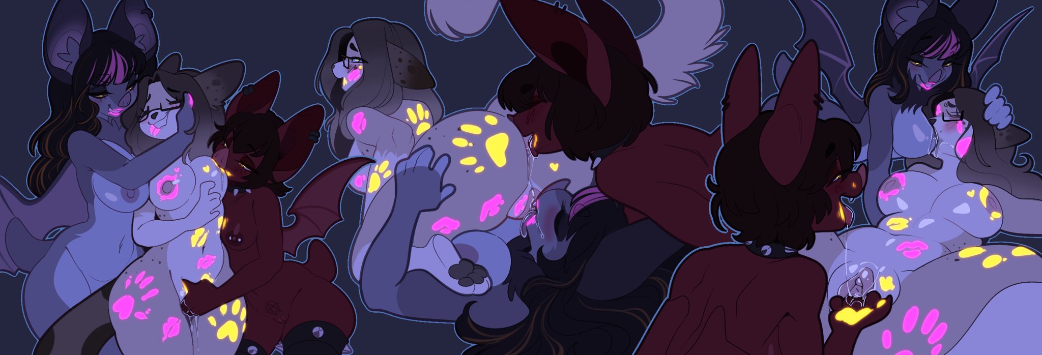 Rule34 – If it exists, there is porn of it / blacklight, sapphic / 9104933