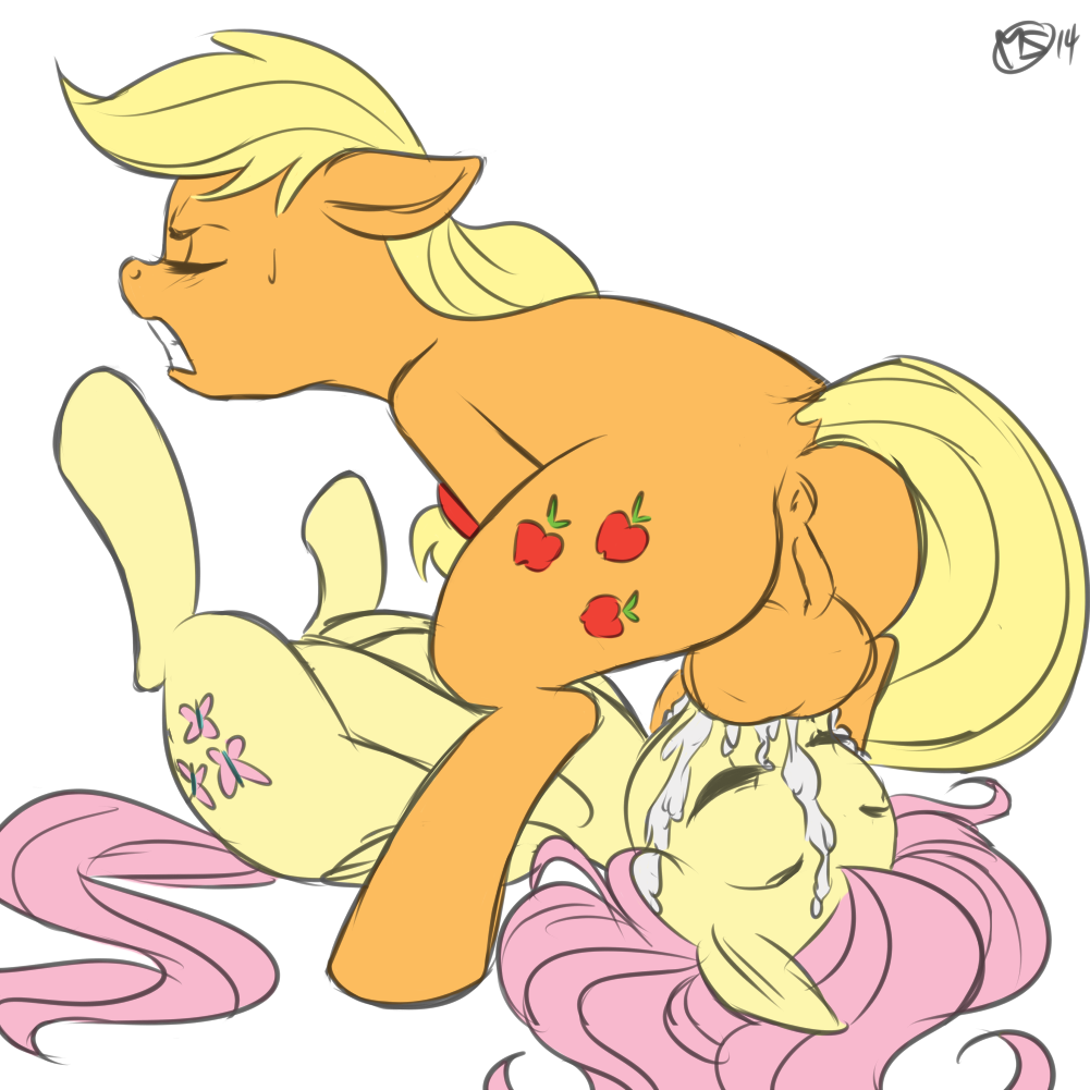 Rule34 – If it exists, there is porn of it / megasweet, applejack (mlp), fluttershy (mlp) / 457355