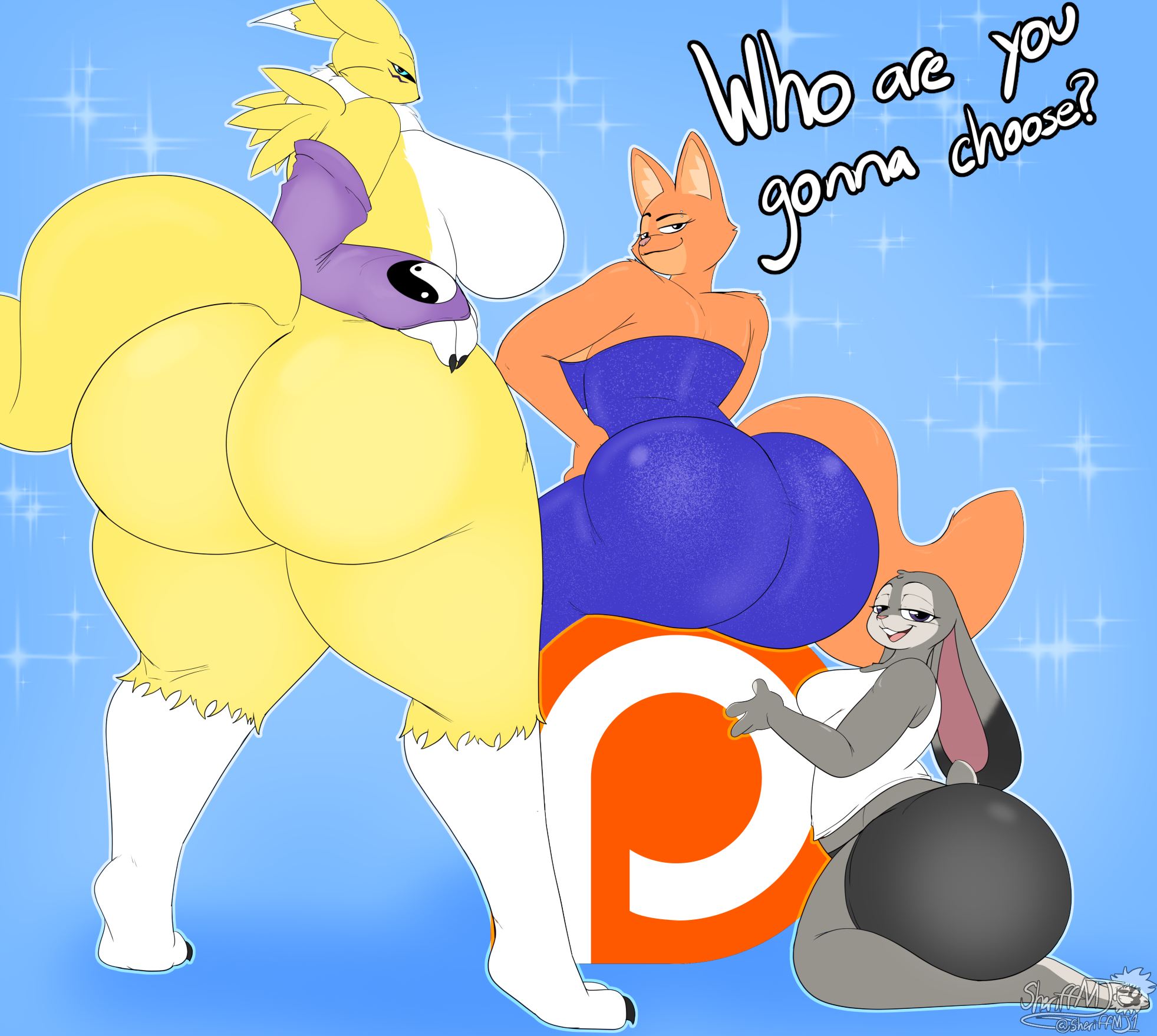 Rule34 – If it exists, there is porn of it / masterj291, digimon (species), judy hopps, renamon / 9126896