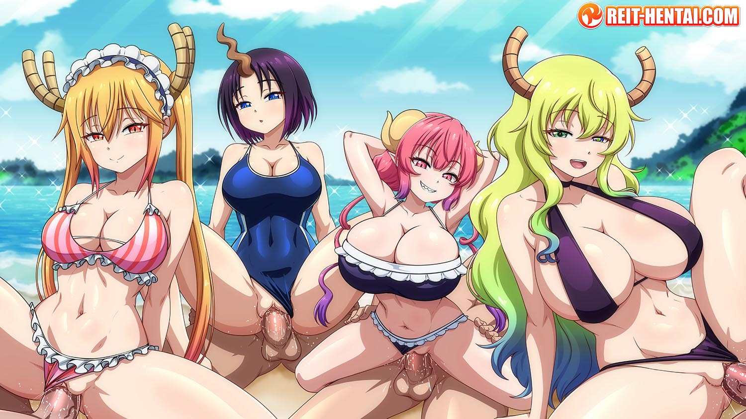 Rule34 – If it exists, there is porn of it / reit, elma (dragon maid), quetzalcoatl (dragon maid), tohru (dragon maid) / 9133139