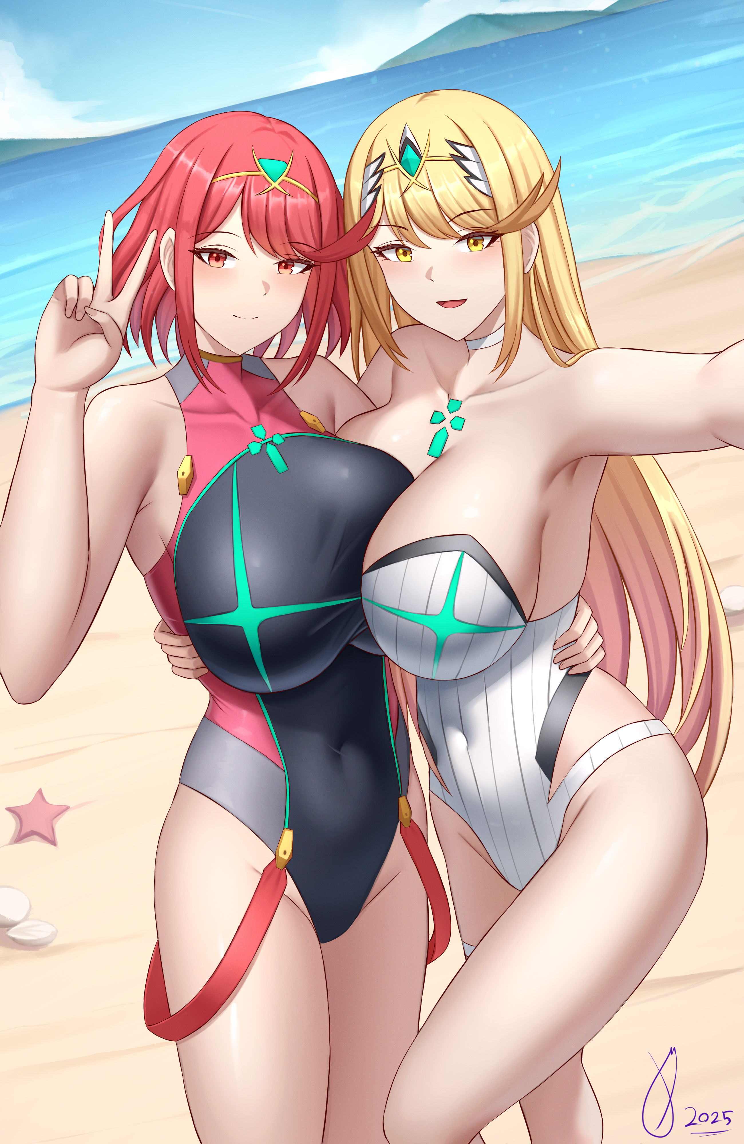 Rule34 – If it exists, there is porn of it / mythra, pyra / 9136510