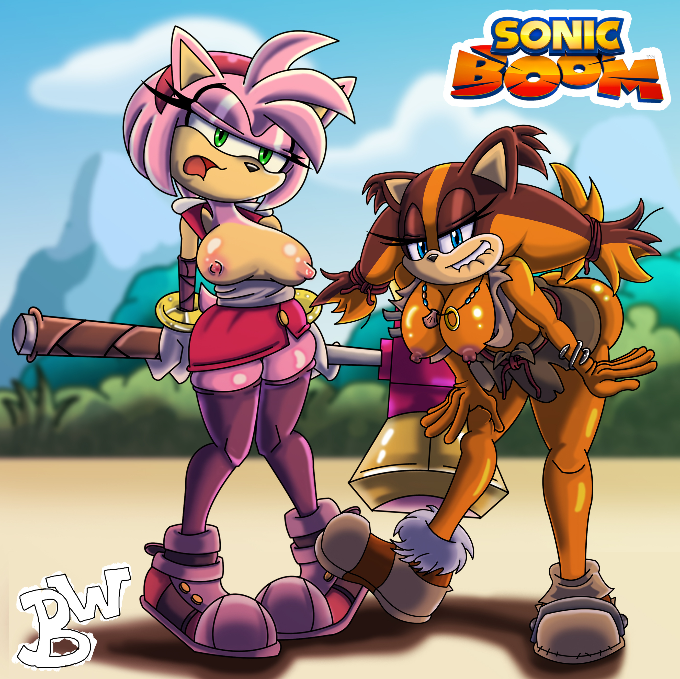 Rule34 – If it exists, there is porn of it / amy rose, sticks the badger, sticks the jungle badger / 9165657
