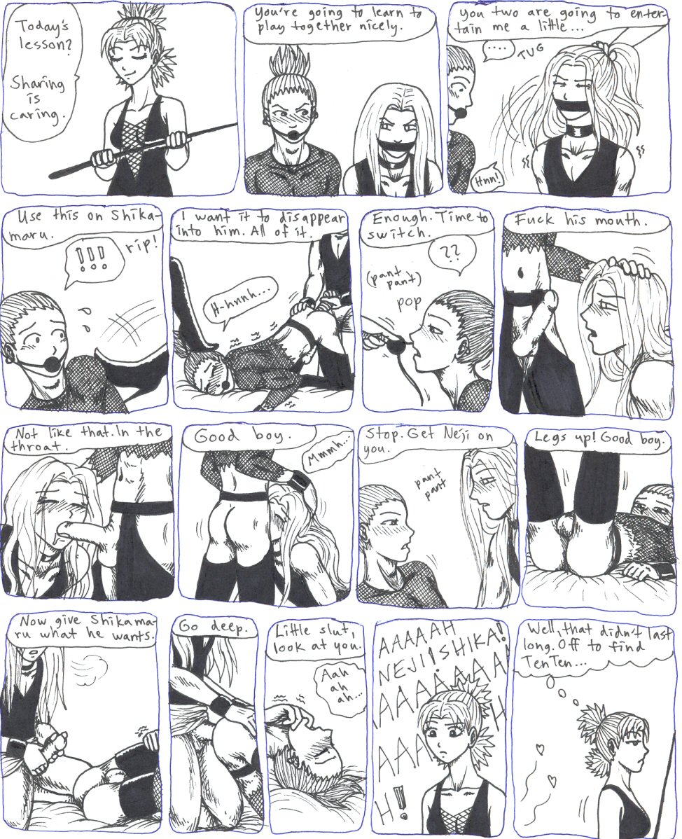 Rule34 – If it exists, there is porn of it / hyuuga neji, nara shikamaru, temari / 463799