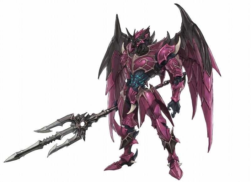 dragon knight (white knight chronicles), level-5, shirokishi monogatari, white knight chronicles, 1boy, armor, male focus, polearm, solo, weapon