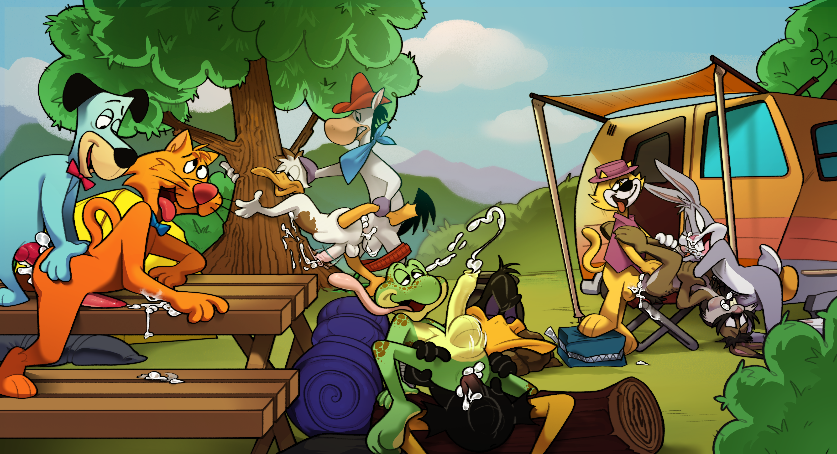 Rule34 – If it exists, there is porn of it / bugs bunny, daffy duck, huckleberry hound, quick draw mcgraw, top cat / 9197074