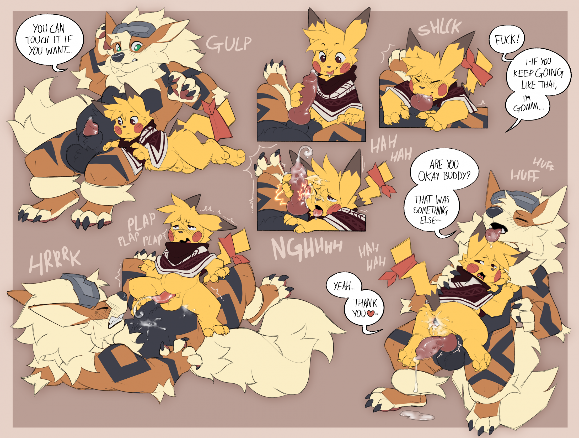 Rule34 – If it exists, there is porn of it / arcanine, pikachu, pokemon (species) / 9206972
