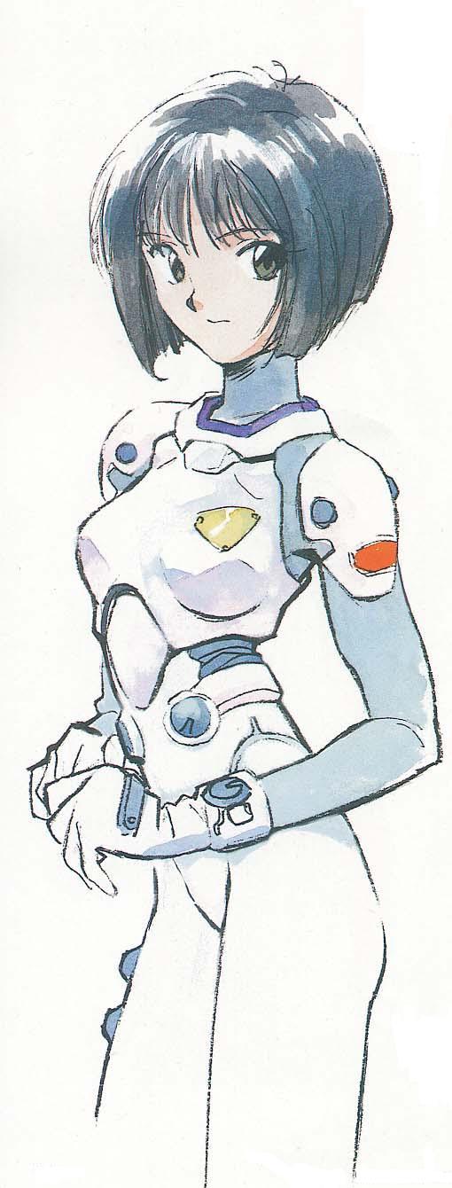sadamoto yoshiyuki, ayanami rei, neon genesis evangelion, concept art, highres, official art