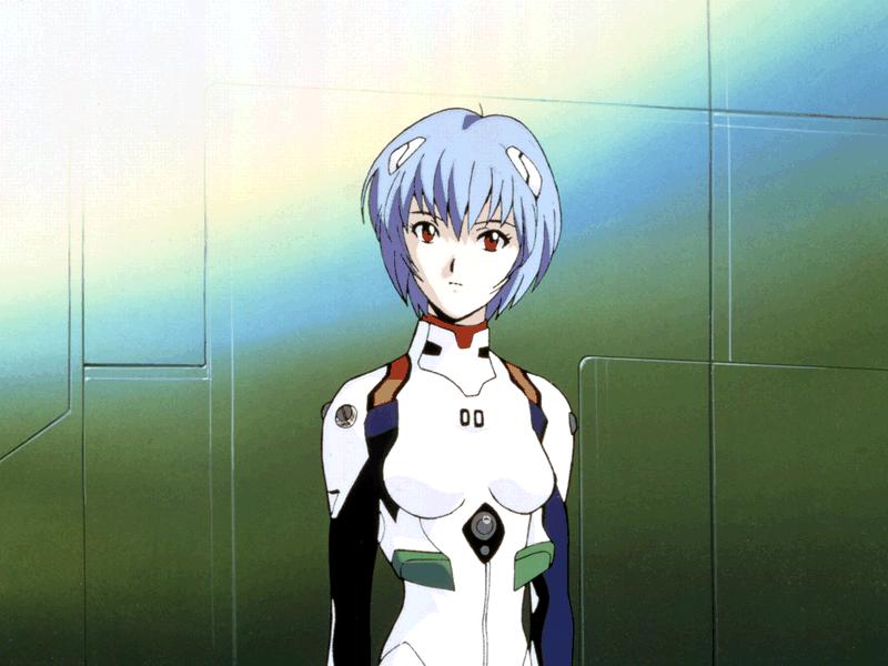 ayanami rei, neon genesis evangelion, tagme, blue hair, mecha pilot suit, plugsuit (evangelion), red eyes, spandex