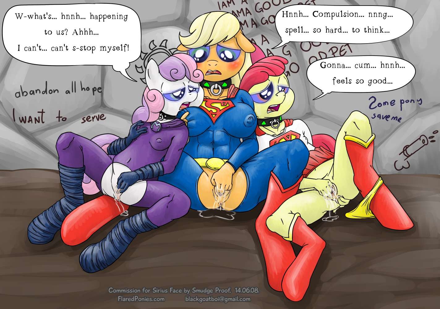 Rule34 – If it exists, there is porn of it / smudge proof, apple bloom (mlp), applejack (mlp) / 466023