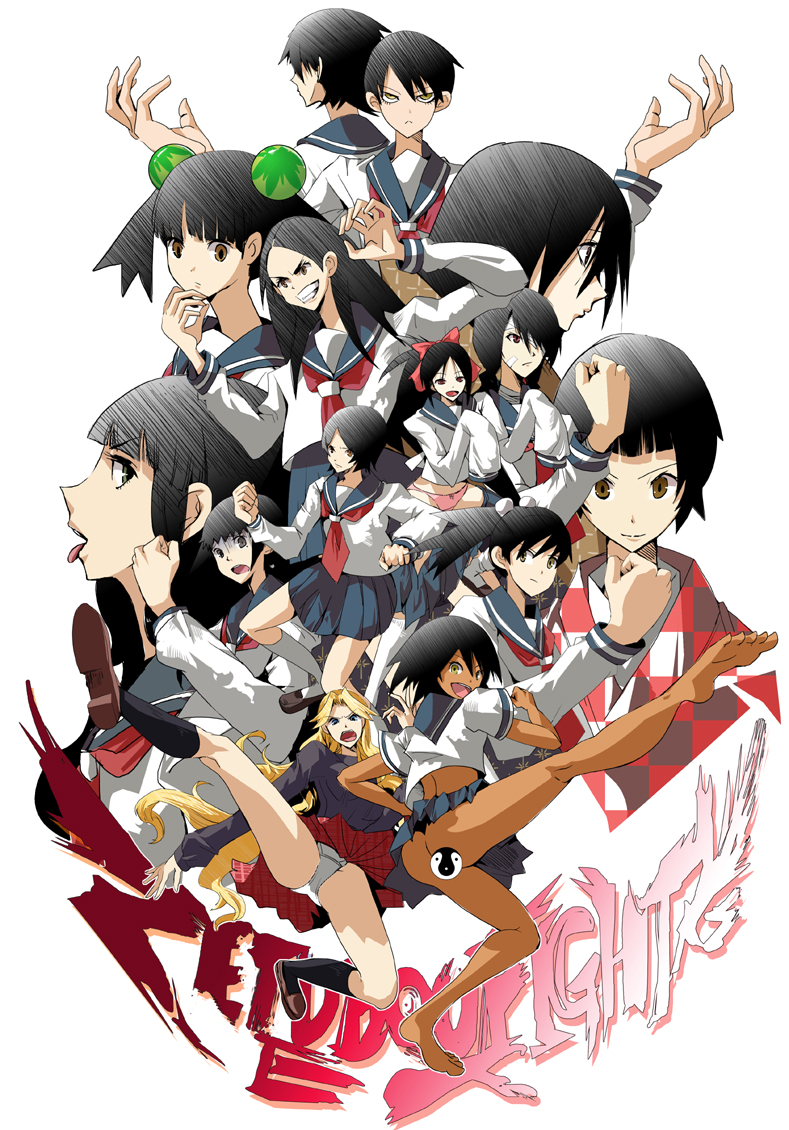 tanupo, fuura kafuka, hitou nami, itoshiki rin, kaga ai, kimura kaere, kitsu chiri, kobushi abiru, komori kiri, mitama mayo, ookusa manami, oora kanako, otonashi meru, sekiutsu maria tarou, tsunetsuki matoi, sayonara zetsubou sensei, 00s, 6+girls, bandages, censored, everyone, hair ornament, kanako oora, multiple girls, no panties, panties, pantyshot, school uniform, serafuku, skirt, sphere hair ornament, underwear