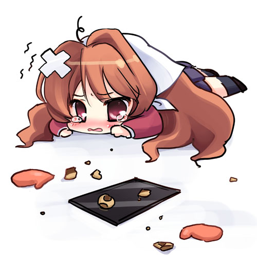 aisaka taiga, toradora!, 00s, blush, chibi, tears