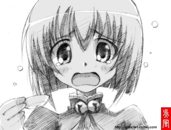 gofu, shokatsuryou (koihime musou), koihime musou, shin koihime musou, traditional media, 00s, greyscale, monochrome, sketch, solo