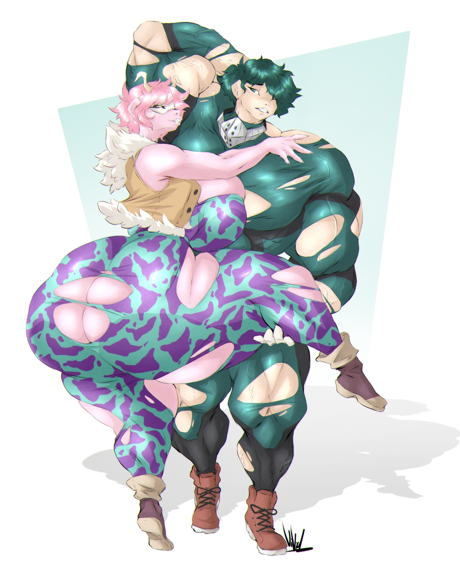 Rule34 – If it exists, there is porn of it / dullvivid, izuku midoriya, mina ashido / 9240778
