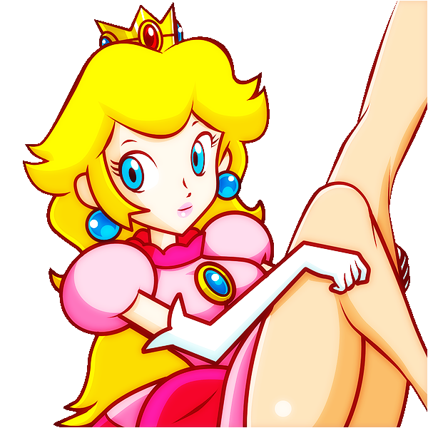 princess peach, mario (series), nintendo, super mario bros. 1, super princess peach, 1girl, blonde hair, blue eyes, breasts, crown, female focus, leg up, simple background, small breasts, solo