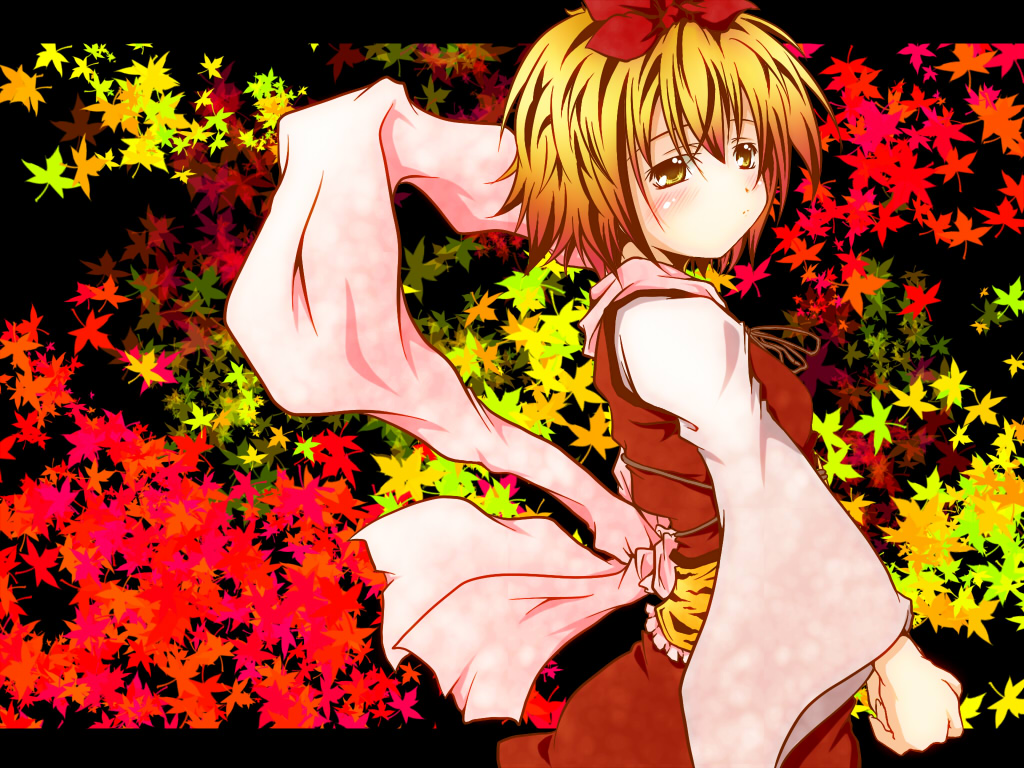 haruyonoto, toramaru shou, touhou, 1girl, blonde hair, female focus, hair ornament, shawl, short hair, solo, yellow eyes