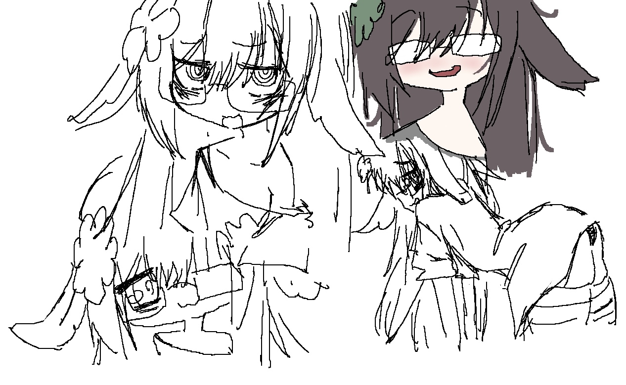 kikipyonpyon, 1girl, ass, bare shoulders, blush, chickenrex, collarbone, glasses, long hair, looking at viewer, multiple views, oversized clothes, oversized shirt, rabbit ears, rabbit girl, shirt, solo, virtual youtuber, white background